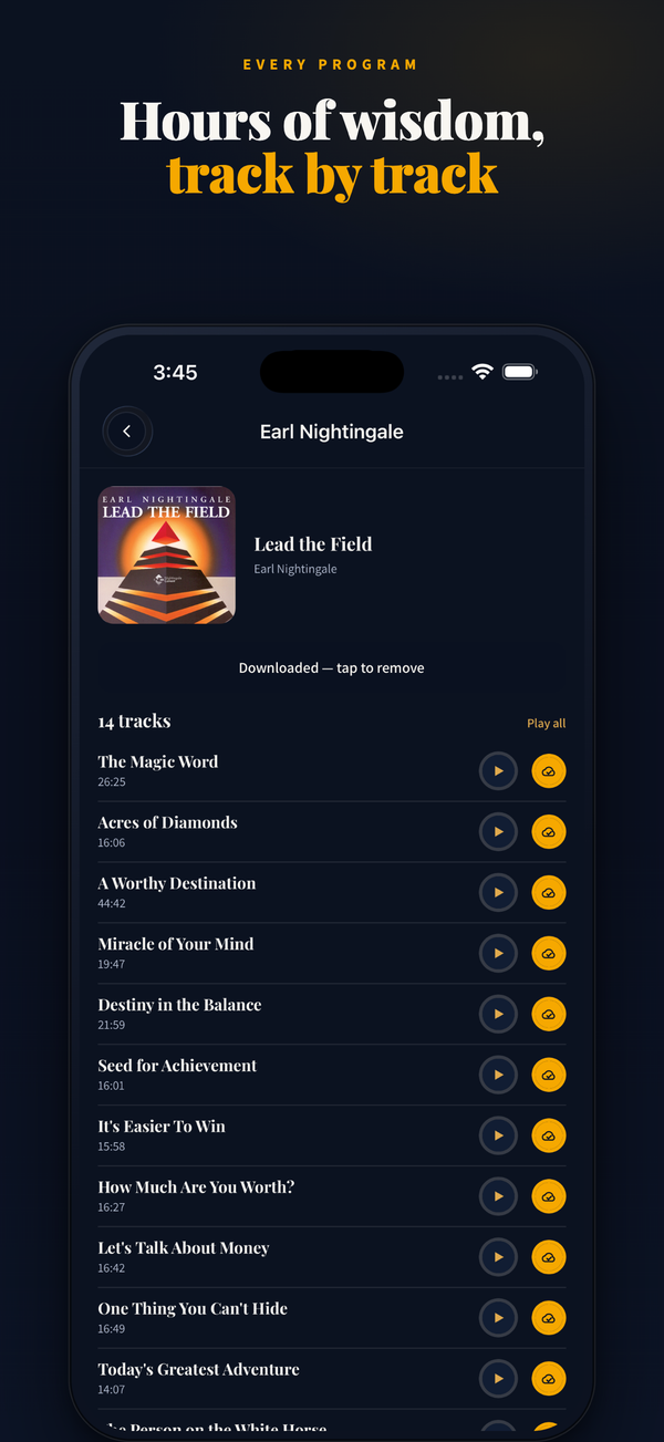 Download once, listen offline anywhere